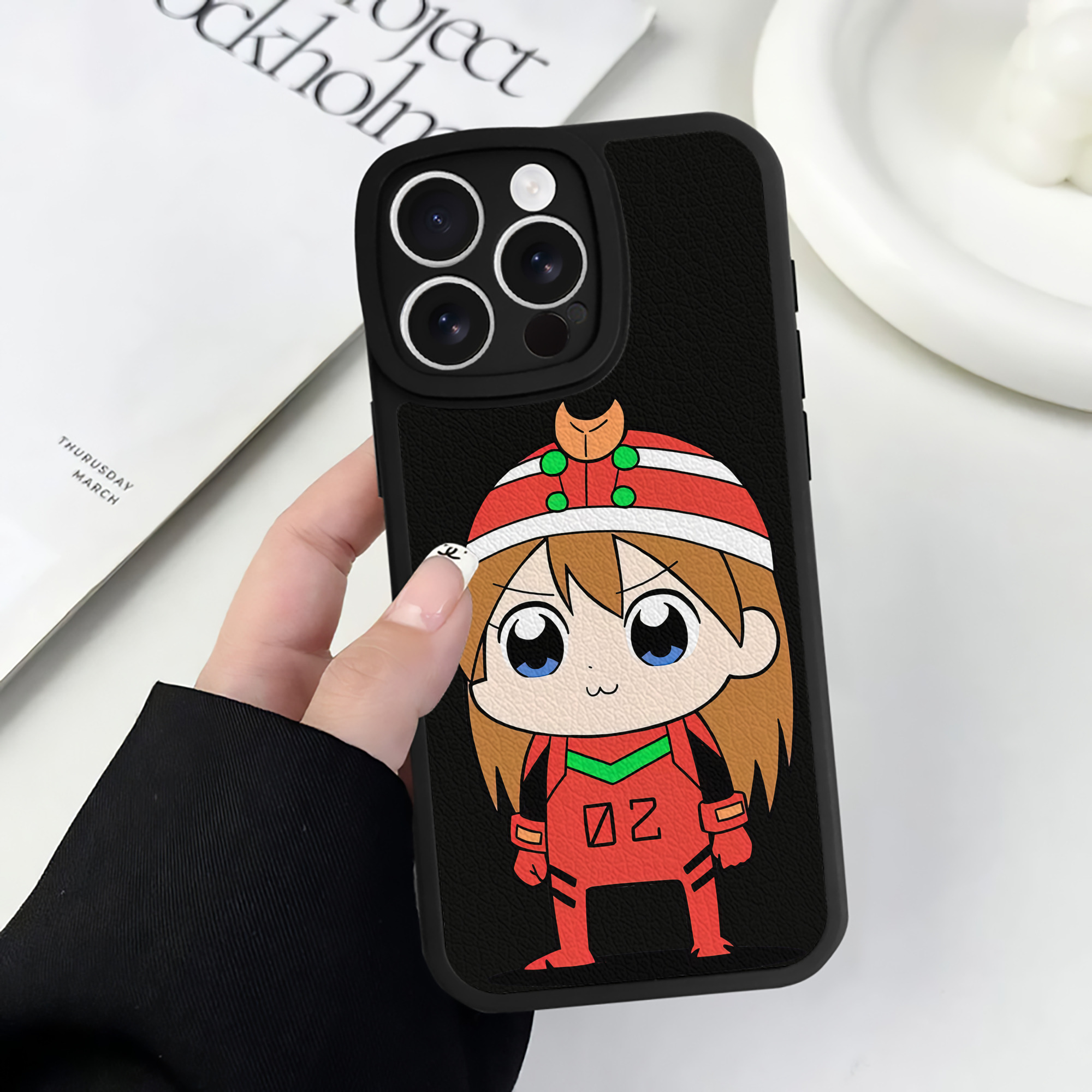 （画像用） EVA 新世紀エヴァンゲリオン 【iPhone 16シリーズ対応】シリコンスマホケース（レザー調） 材質：シリコン